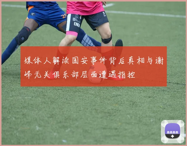 媒体人解读国安事件背后真相与谢峰无关俱乐部层面遭遇指控